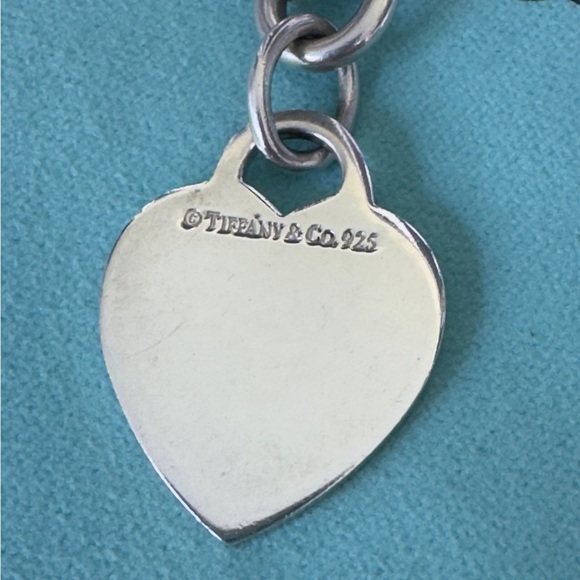 Tiffany & Co. .925 Engravable  Heart Tag Choker 16" - Picture 12 of 16